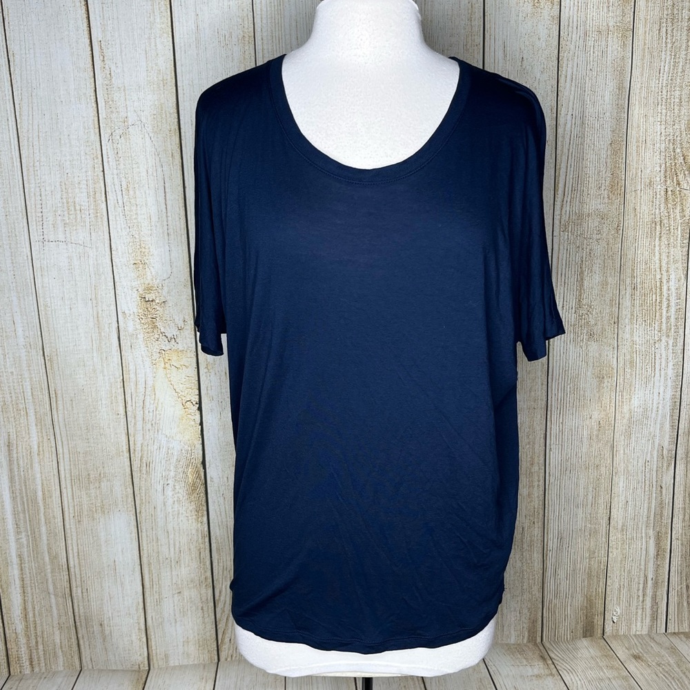 Vince Oversized Blue Rayon T Shirt